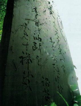 文学碑写真