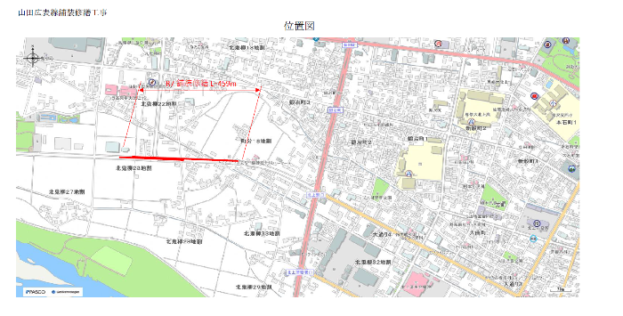 セブンイレブン北上しらゆり店から江釣子古墳公園方面に抜ける市道は、工事中により片側交互通行になります。混雑を避けるため迂回のご協力をお願いします。