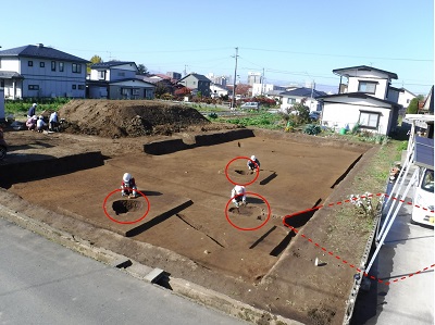 立花南遺跡全景(東から)
