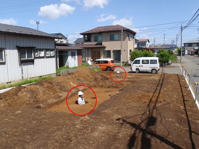 梨子山遺跡近景(南から)