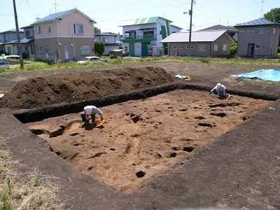 滝の沢遺跡近景(北西から)
