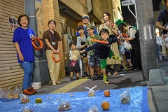 輪投げをシュッ!何がもらえたかな?