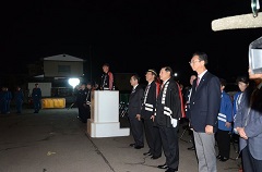 壮行会が10月31日、北上消防署で行われました