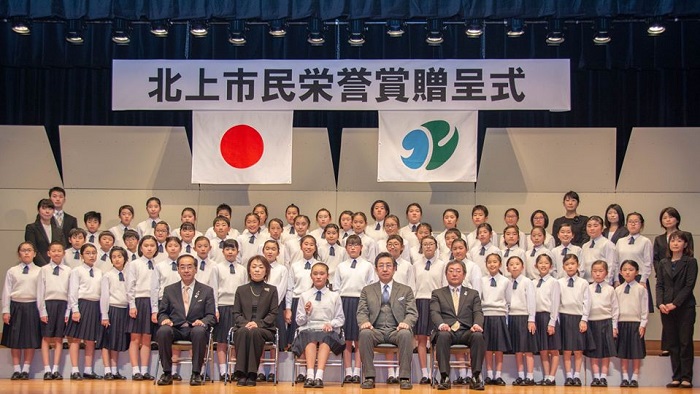 北上市民栄誉賞が贈呈されました