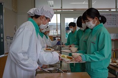1カ月振りの給食
