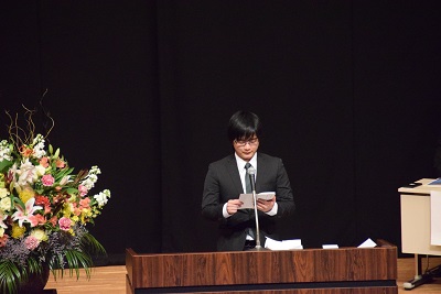 学生会長でシステムネットワークコース2年の鈴木琉聖(りゅうせい)さん
