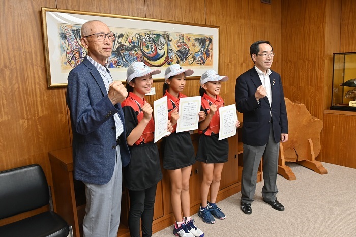 北上ジュニアソフトテニススポ少3選手が全国大会へ
