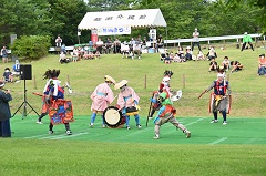 門岡念仏剣舞などの地元団体による公演