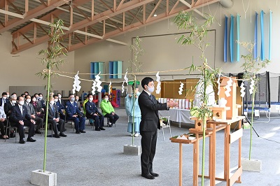 夏油高原スキー場の安全祈願祭