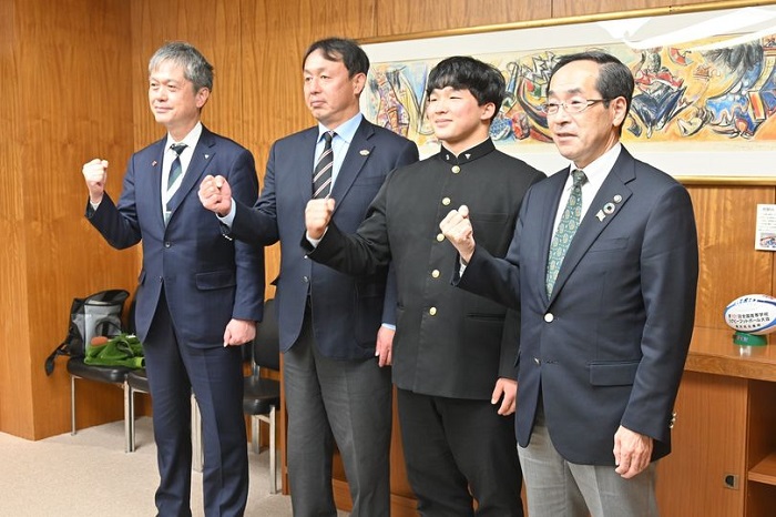 黒沢尻北高ラグビー部が花園での健闘誓う
