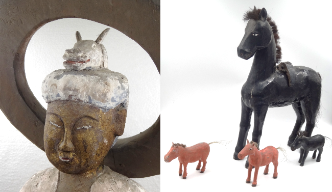 馬頭観音立像・馬形