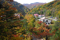 夏油温泉の紅葉