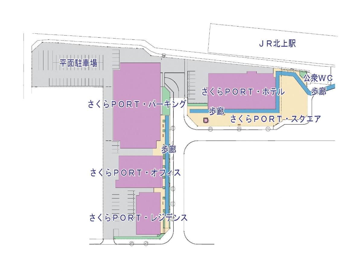 さくらPORT・TOWN配置図