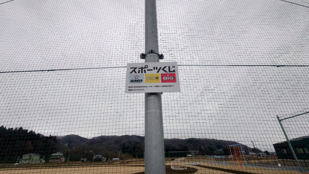 totoスポーツくじ看板の様子