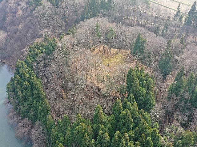 下仙人館跡　ドローン