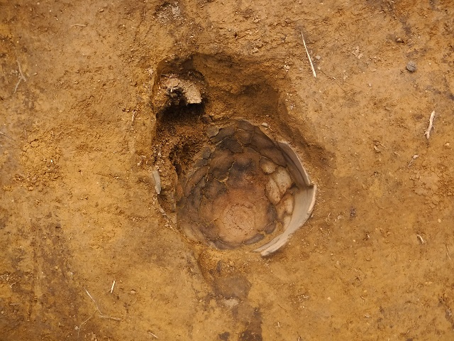 二子城跡　縄文時代の埋設土器