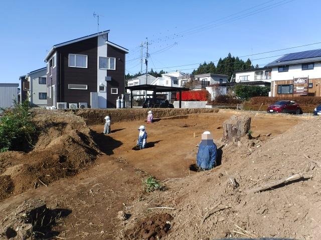 滝ノ沢遺跡　落とし穴　検出状況