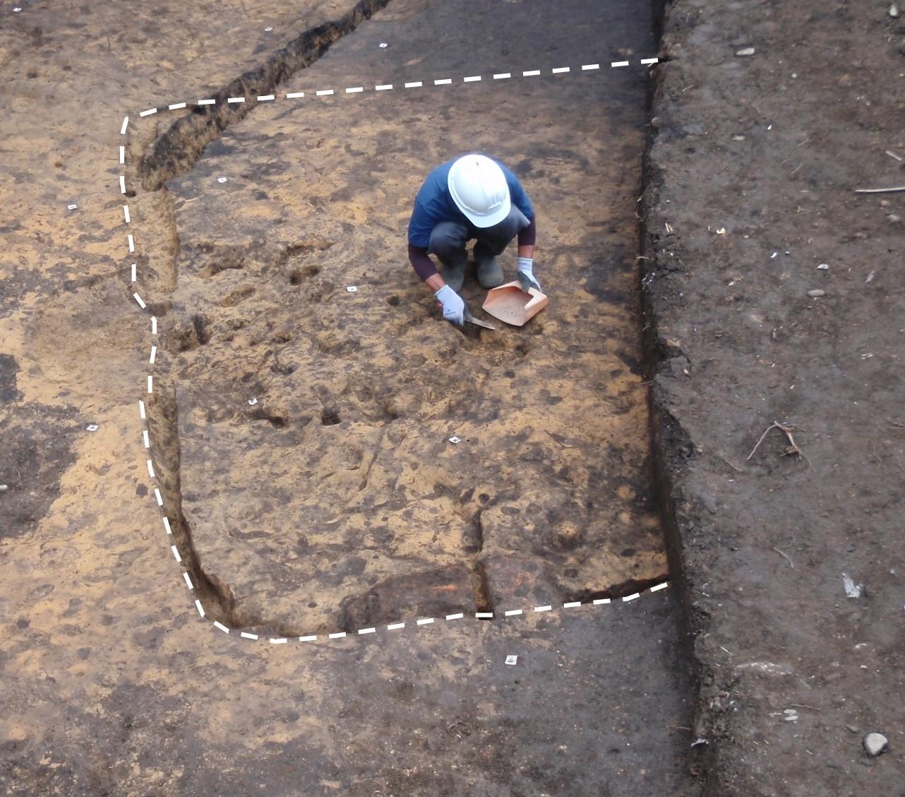 弥生時代初頭の竪穴住居跡