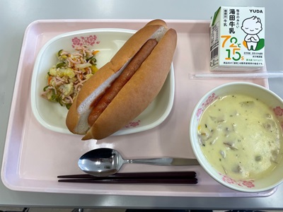 6月5日の給食（写真は中学校の量）