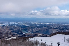 夏油スキー場からの眺望