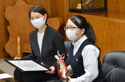 専大北上高の及川陽花部長