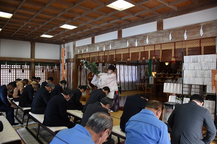 安全祈願祭が伊勢神社で行われました