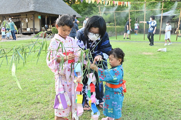 民俗村の七夕まつりで夏の思い出づくり