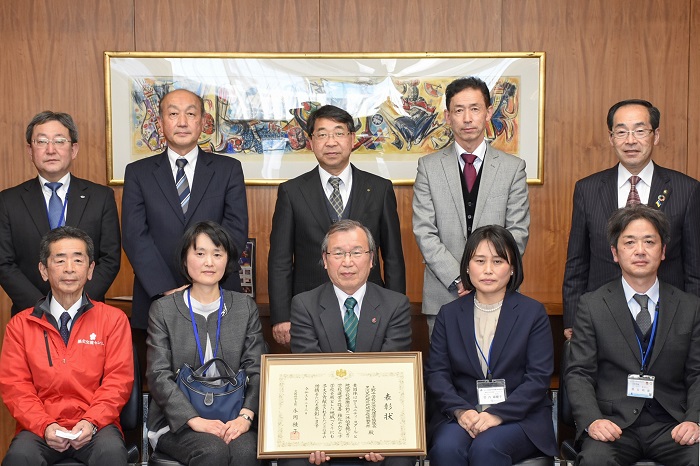 上野中・黒北小コミュニティ・スクール文部科学大臣表彰受賞表敬訪問