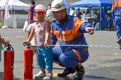 水消火器体験