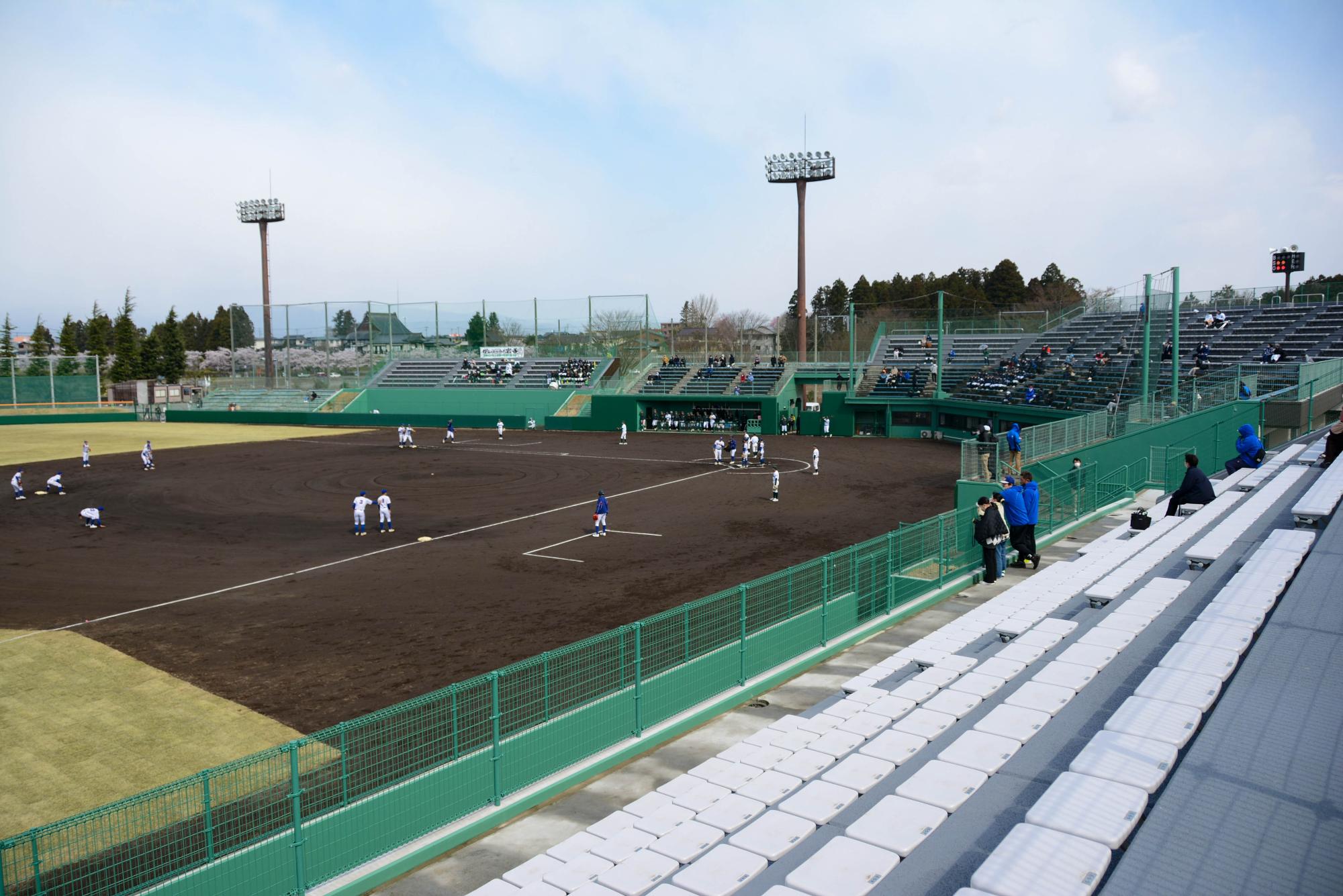 江釣子野球場 リニューアルオープン