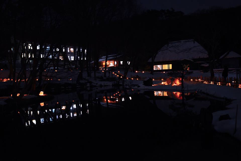 民族村の夜景の写真